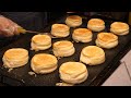 줄서서 먹는 딸기 수플레 팬케이크 / Strawberry souffle pancake - korean street food