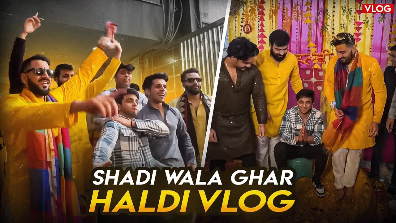 SHADI WALA GHAR ❤️ HALDI VLOG 😍
