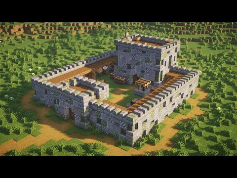 【Minecraft】小さな砦の作り方/How to build a small fort