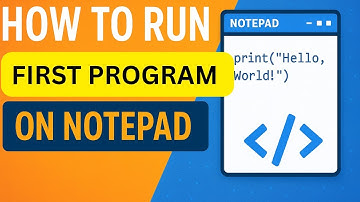 “How to Run Your First Program in Notepad | Easy Step-by-Step Guide for Beginners”#viral #coding #yt