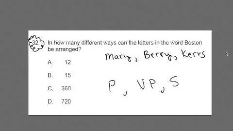 GOHMATH: #32 ~ Combinations ~ Elementary 53 Math MTEL ~ Chris Abraham ~ GOHmath.com