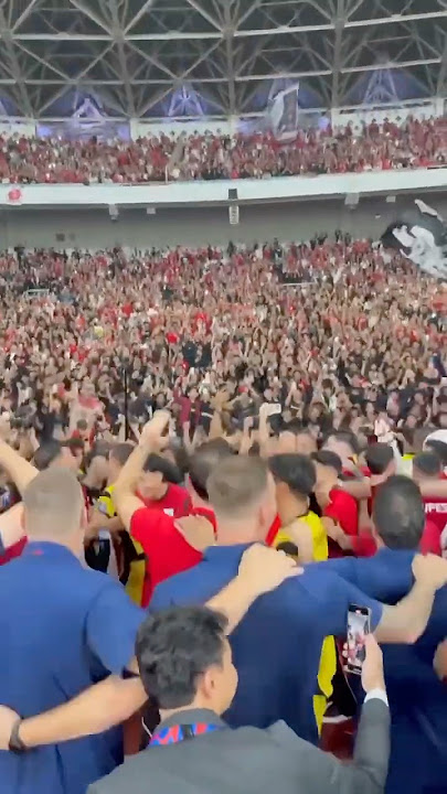 SELEBRASI PEMAIN TIMNAS BERSAMA ULTRAS GARUDA DI GBK #timnasindonesia #football #fyp #viral