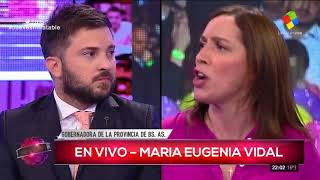 Maria Eugenia Vidal le responde a  Brancatelli