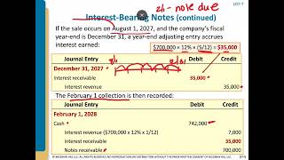 Chapter 7   Short Term Notes Receivables Chapter 7 Notes Receivable Example