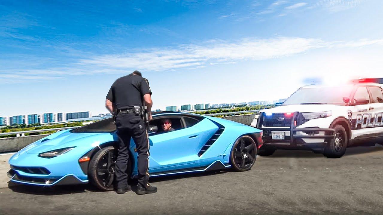 ⁣Lambo Owner Catches LYING Cop