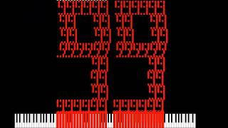 99 To 0 Countdown On Piano But Every 9 Is Made Of Tiny 99S