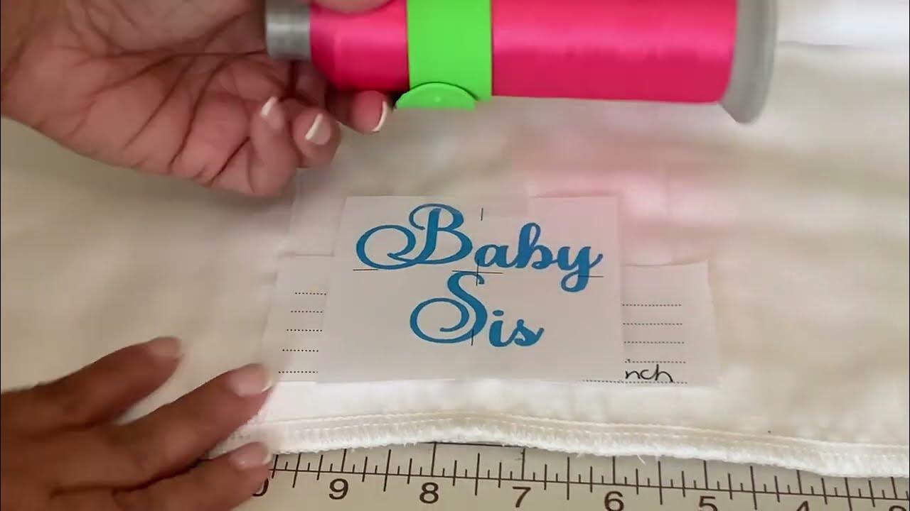 How to Embroidery Baby Burp Cloths Working on Customer Order