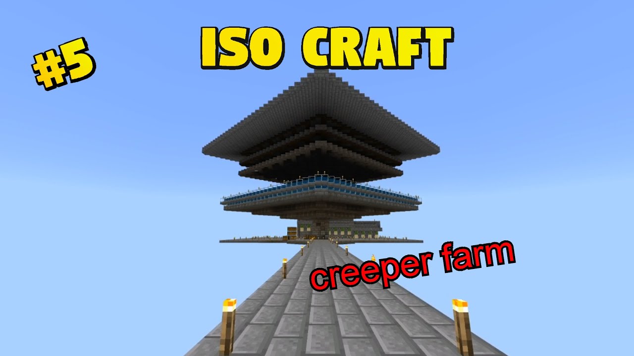 ISO Craft SMP [#5] creeper farm and new shop - YouTube