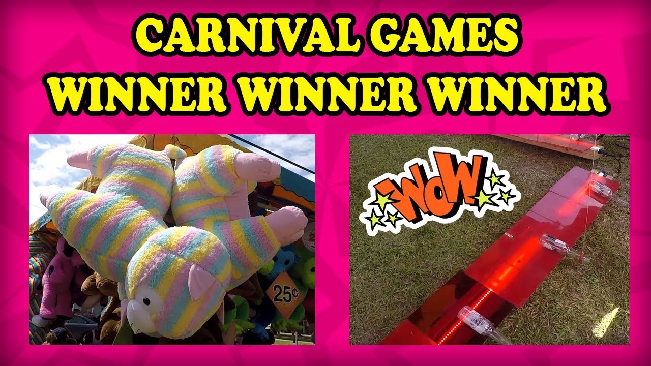Strawberry Festival CARNIVAL GAMES! Midway Games like Bottle Up, Bank A Ball, and Crazy Ball! TeamCC