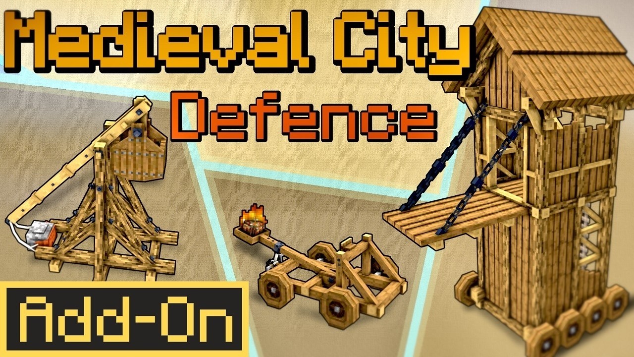 MEDIEVAL CITY DEFENCE ADDON Adds Epic Castle Sieges to Minecraft Bedrock!