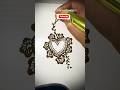 Heart shaped mehedi design with letter🤎 #usa #shorts #viralvideo #mehedi #henna #youtubeshorts