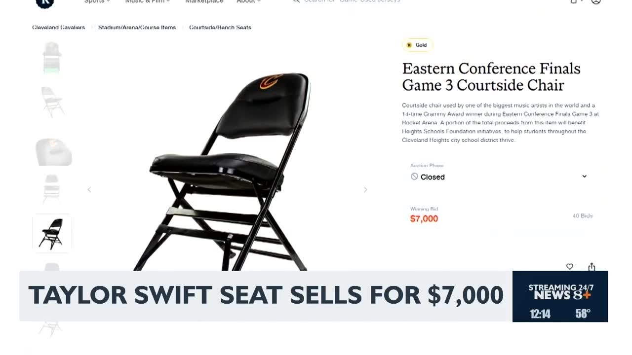 Eye on Entertainment: Taylor Swift seat sells for $7,000 - YouTube