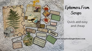 DIY 5 INEXPENSIVE WAYS TO MAKE EPHEMERA FROM SCRAPS