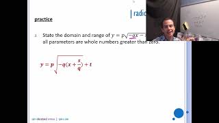 Math 30-1 Diploma Prep - 4.  radical functions