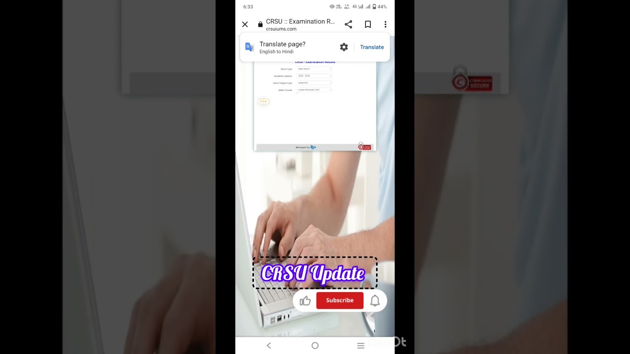 Crsu Bsc Result Out 🔥 