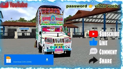 BUS SIMULATOR INDONESIYA NEW PICKUP MOD RIVIEW AND DOWNLOAD 👇PASSWORD 🔐 VIDEO #bussimulatorindonesia