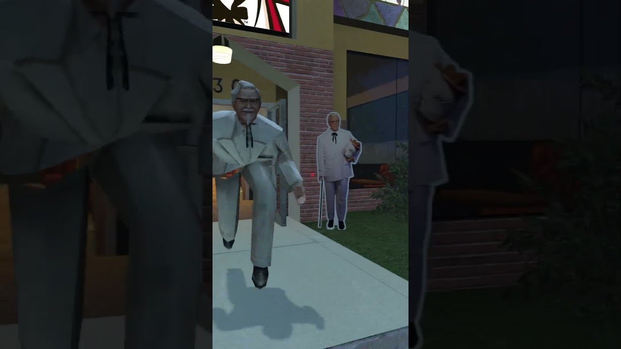 ドナルドがKFCで大暴れ (Ronald goes on a rampage at KFC)