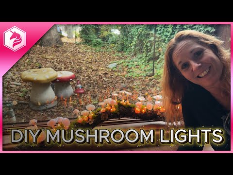 DIY Mushroom Light Strand with Programmable LEDs and Sparkle Motion / WLED