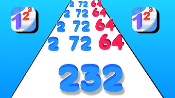 Number Run : Merge Master Max Level Walkthrough Gameplay - 123456789