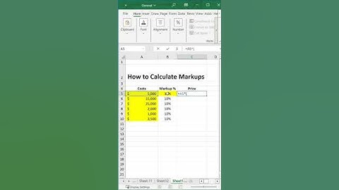 How to Calculate Markups - in 52 seconds!