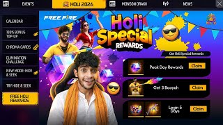 Happy Holi Rewards  Free Fire Max