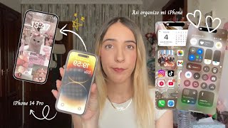 Personalizo mi iPhone 14 Pro | apps, widgets y cómo lo organizo 📱✨