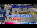 plastic ball cricket tournament blue warriors Vs worli Aman boys in royal boys cup sewri 2021