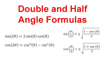 Double Angle and Half Angle Formulas with Examples (Trig Identities)