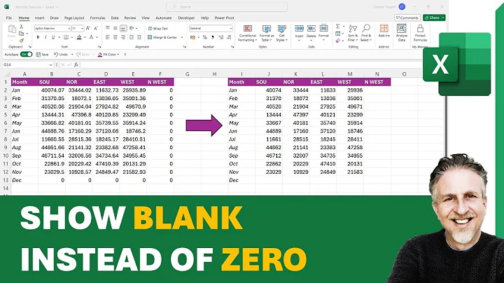 Hide Zero Values in Excel | Show Blank Instead of Zero