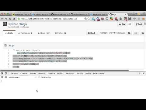 Speak javascript globals