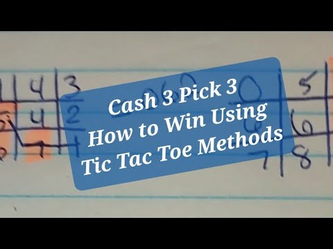 How To Win Cash 3 Pick 3 Using Tic Tac Toe Methods - Youtube