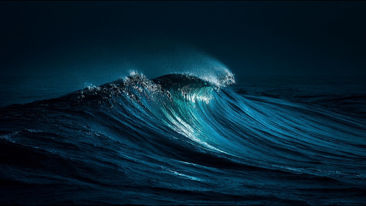Ocean Waves for Deep Sleep - Gentle Deep Blue Meditation (10 Hours)