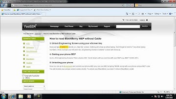 How to read MEP from BlackBerry 9700, 9600, 9000, 8900, 8800, 8700 and 8300 Series WITHOUT cable