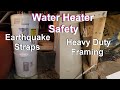 Earthquake Straps And Framing For Water Heater Safety