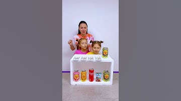 Thumbnail of Guess the drink Challenge Who will Win? #shorts Eva Alisa Family Shorts