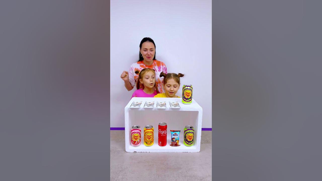 Guess the drink Challenge Who will Win? #shorts Eva Alisa Family Shorts