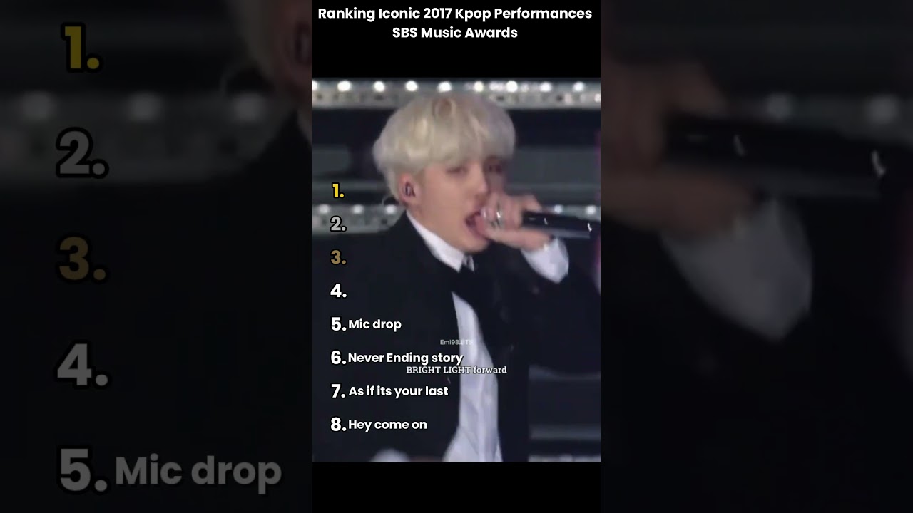 Ranking Iconic 2017 Kpop Performances Sbs Music Awards