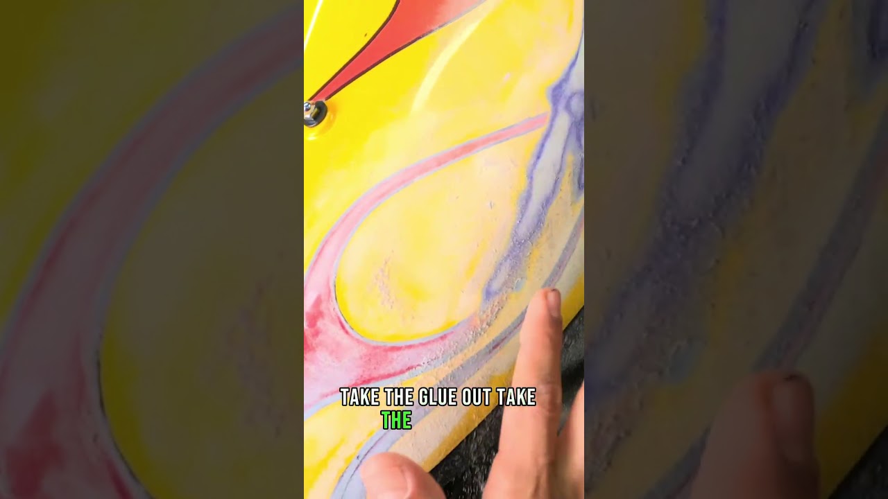 Шлифовка и зачистка тонких полос перед покраской новым лаком Kandy (подготовка к нанесению двухко...