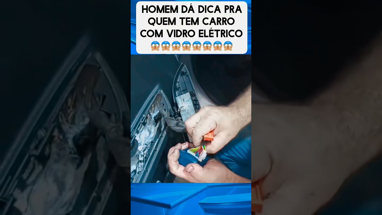 Homem da #dica pra quem tem #carro com vidro elétrico . Você já viu se seu carro tem isso ?