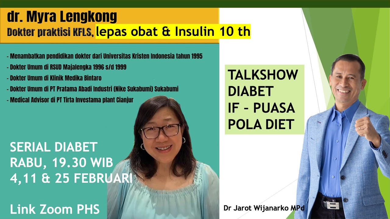 SERIAL SEMBUH DIABET dr Myra Johana Lengkong - KLFS