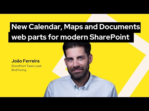 New! Calendar, Maps and Documents web parts for modern pages