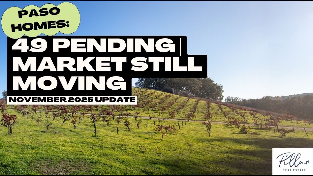 Paso Robles Real Estate Market Update | November 2025