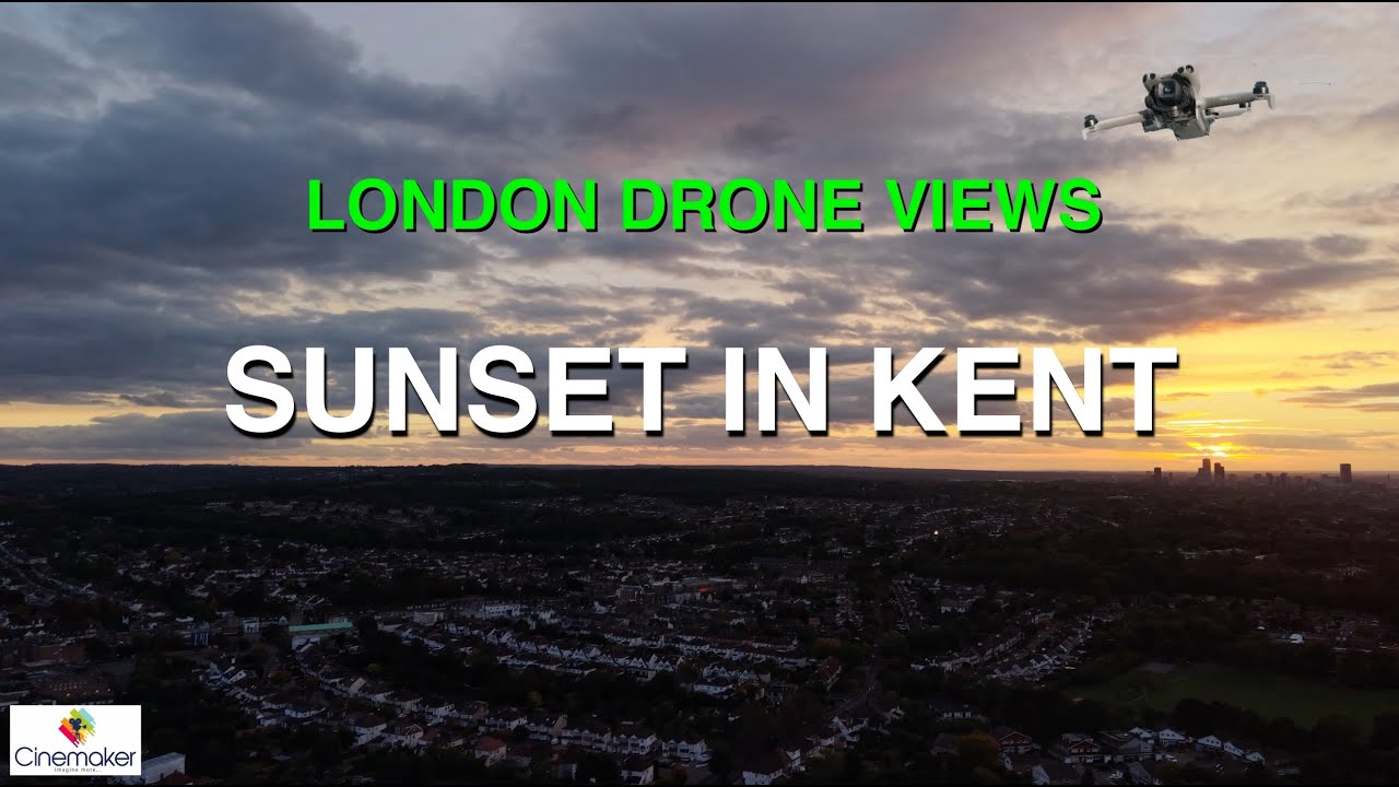 Sunset in Kent 4K Drone Views