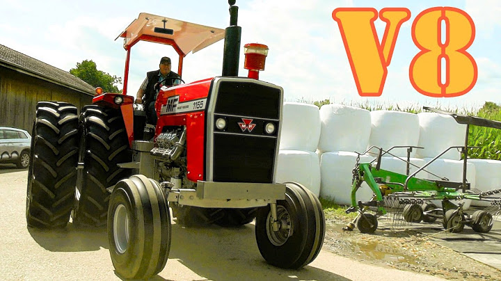 Impressive Old V8 Massey Ferguson Tractors Arrive at Swiss Vintage Tractor Show - MF 1155, MF 1050