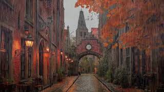🍁 Rainfall in the Historic Quarter | Beautiful Piano for Focus & Meditation Relax Healing Sleep