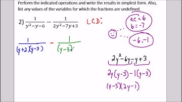 Adding Subtracting Rational Expressions (3 examples!) - Algebra 2
