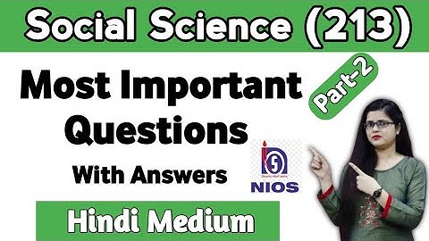10 Nios Social Science important questions, Social Science important questions Part-2 (4 marks)