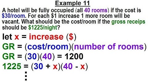 Algebra - Ch. 9: Solving Word Problems with Factoring (11 of 17) Example 11