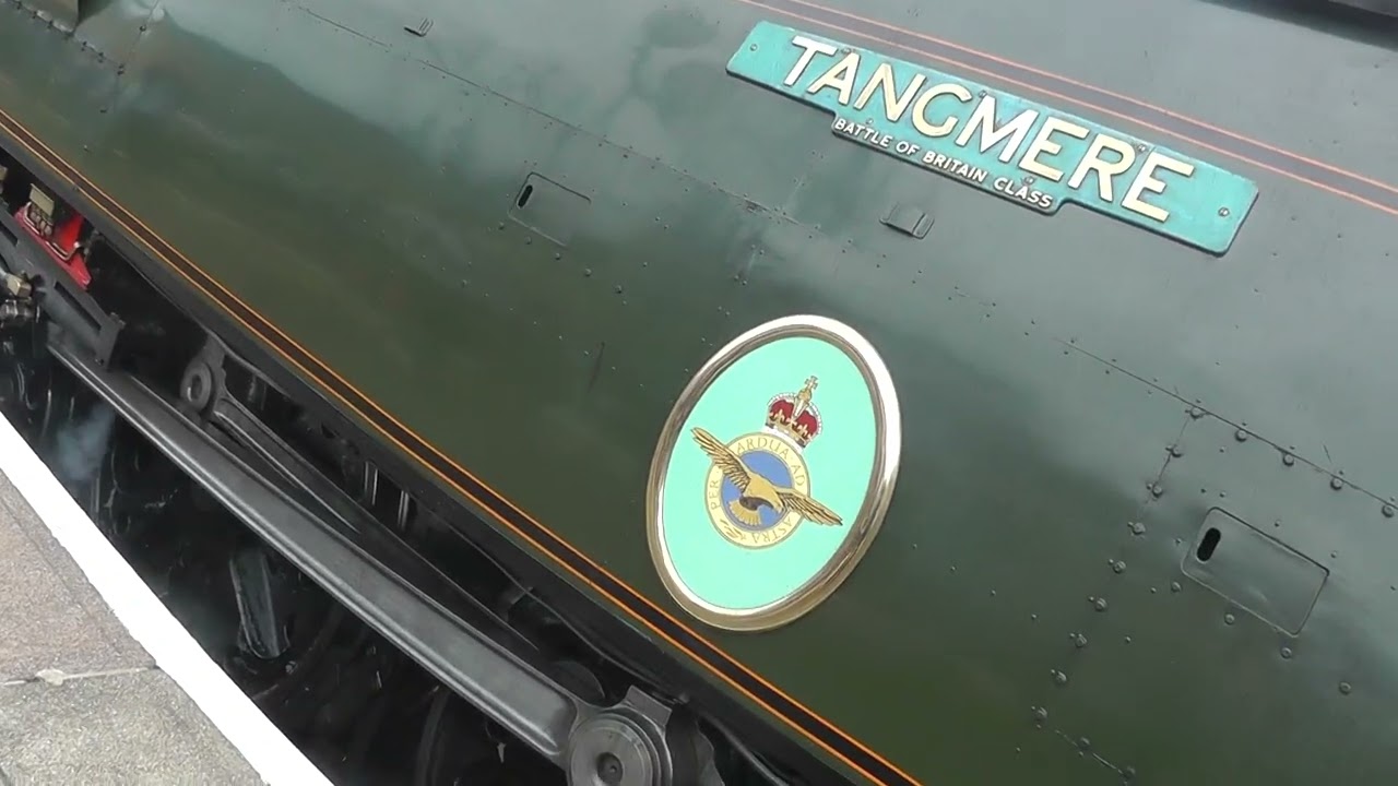 SR No 34067 Tangmere on The Tynesider Departure Newcastle for Morpeth
