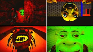 Shrek In The Backrooms All Entity Jumpscares (Level 1-31)